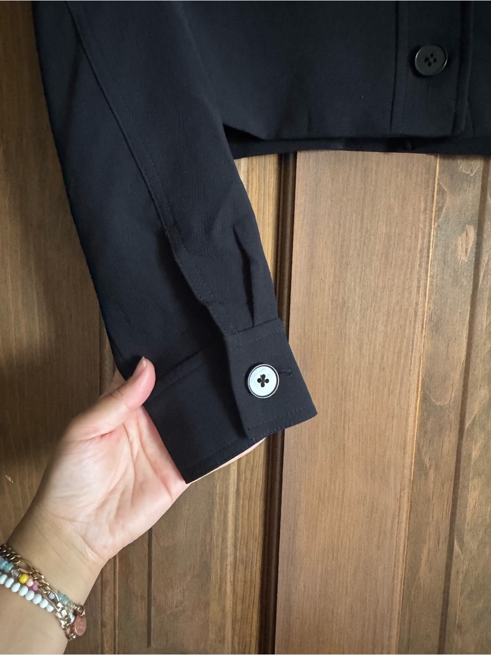 Aritzia Wilfred Little Cropped Jacket - Crepette™ in Black - Picture 3 of 6